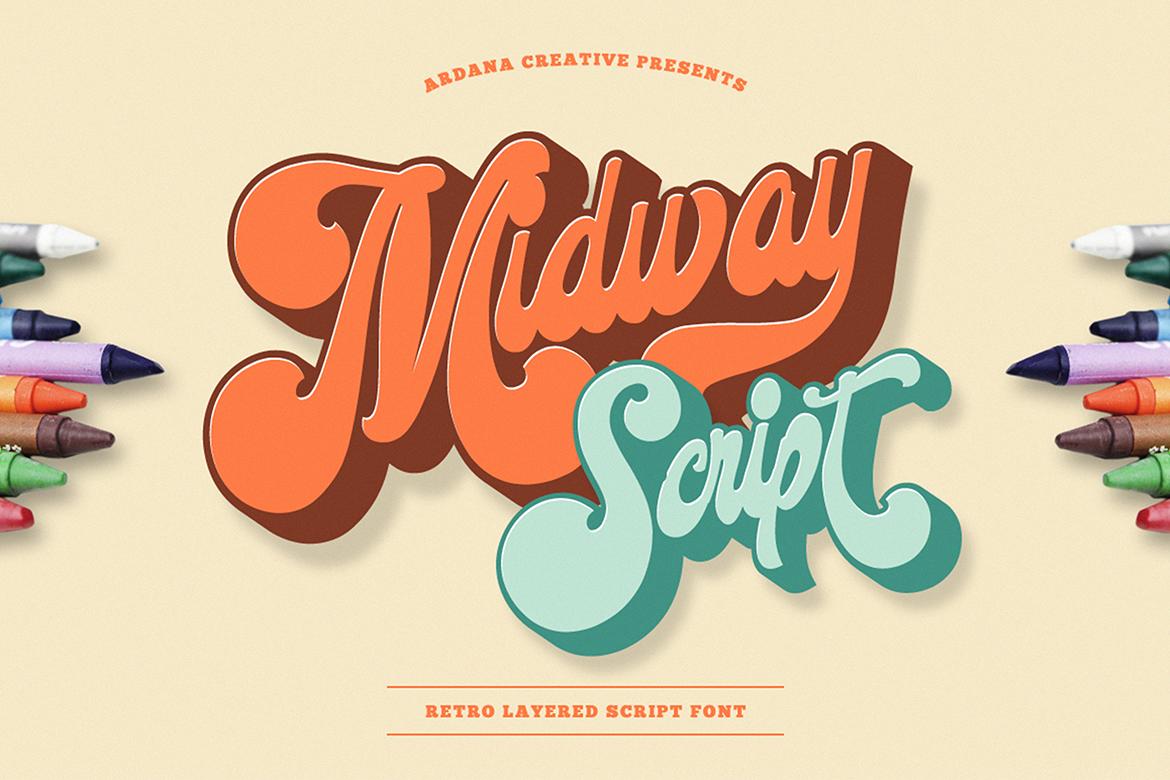 Midway Vintage Packaging Fonts